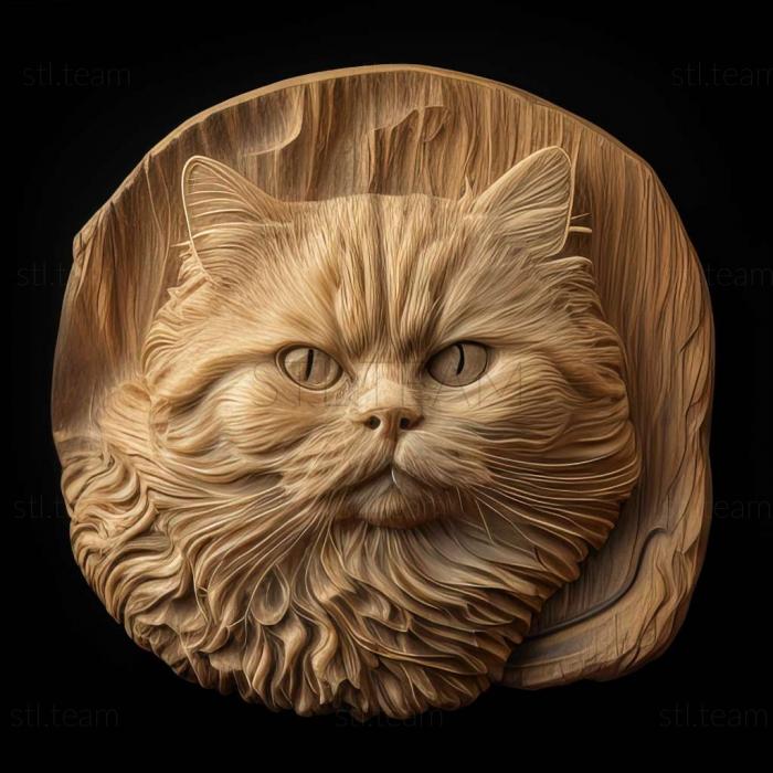 3D model Selkirk Rex cat (STL)